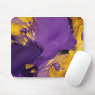 Lila und Gold abstrakt Mousepad