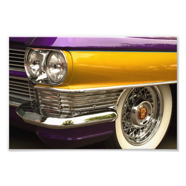 Lila und Gold. Fotodruck (Vorne)