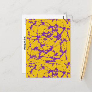 Lila und Gold-Gefärbte Krawatte Postkarte