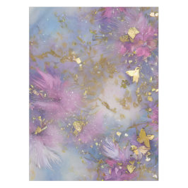 Lila und Gold Glitzer Storm Fantasy Tischdecke