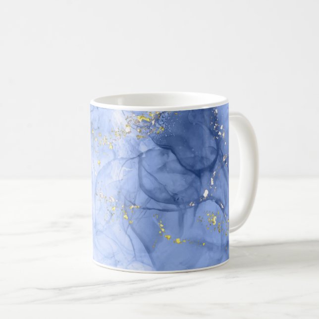 Lila und gold kaffeetasse (VorderseiteRechts)