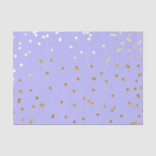 Lila und Gold Konfetti Punkte Moderne Glamour Glam Seidenpapier