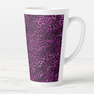Lila und Gold Leopard Serie Design 3 Milchtasse
