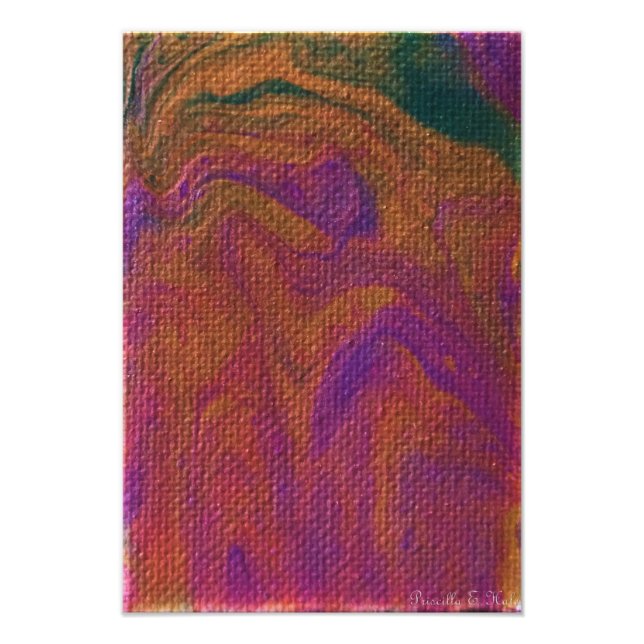 Lila und Gold O My Fotodruck (Vorne)