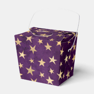 Lila und Gold Vintage abgenutzt Grunge Zauberer Geschenkschachtel