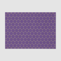 Lila und Gold Wabenmuster (Design 16 Lila Serie)