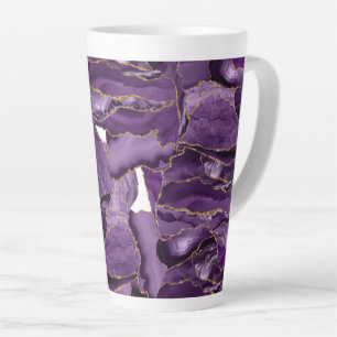 Lila und Goldagung des Glitzer Milchtasse