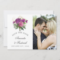Lila und goldene Vintage Hochzeit Sichern Sie das 