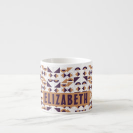 Lila und goldenes ästhetisches abstraktes Muster Espressotasse