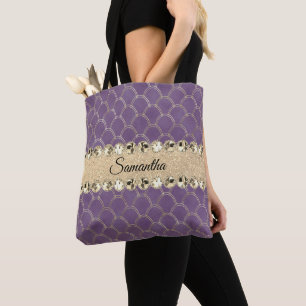 Lila- und Goldfolie Diamant Blend