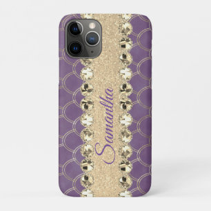 Lila- und Goldfolie Diamant Blend Case-Mate iPhone Hülle