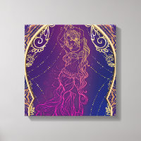 Lila- und Goldmarokkanischer Bengaltanz