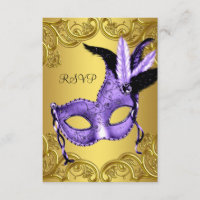 Lila und Goldmasquerade Party UAWG