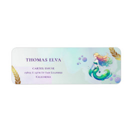 Lila und Goldmedaille Geburtstag unter dem Meer