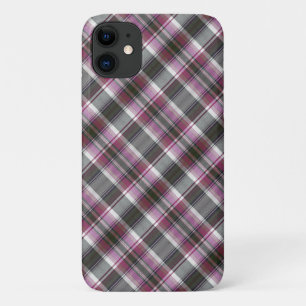 Lila und grau Kariert Case-Mate iPhone Hülle