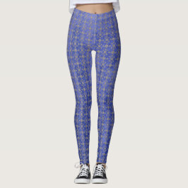 Lila und graue Farbtöne, geometrische Tile Leggings