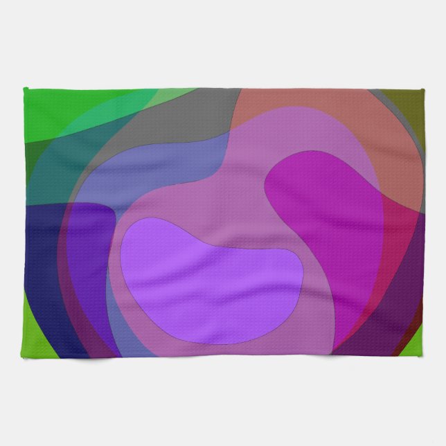 Lila und grün 403 geschirrtuch (Horizontal)
