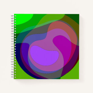 Lila und grün 403 notizbuch