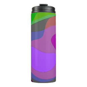 Lila und grün 403 thermosbecher