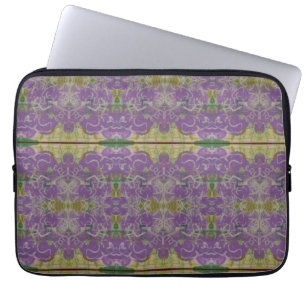 Lila und grün laptopschutzhülle