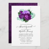 Lila und grüne Blütendusche per Post