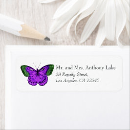 Lila und grüne Schmetterlinge