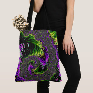 Lila und grüne Spirale
