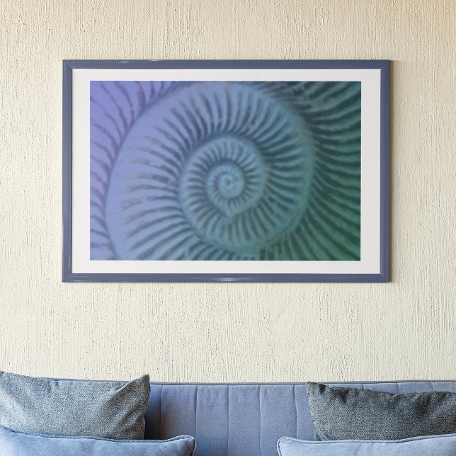 Lila und grüne Spiralgalaxie Poster (Von Creator hochgeladen)