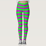 Lila und grüne Streifen Leggings<br><div class="desc">Lila und grüne Streifen-Linien - nahtlose Wiederholung des Musters - Hintergrund Drucken</div>