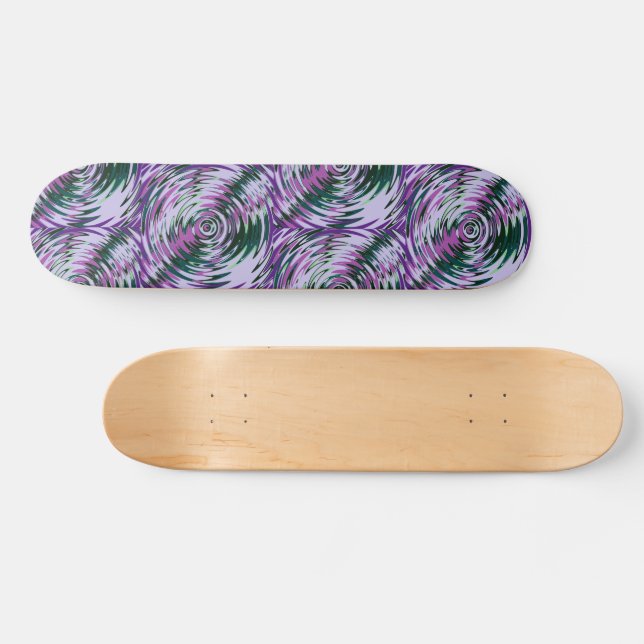 Lila und grüne Vortex-Skateboardfläche Skateboard (Horizontal)