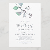 Lila und grüner Eukalyptus - Hochzeit von