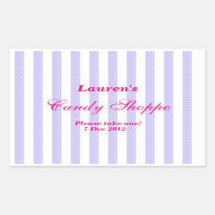 Lila und heißrosa Candy Shoppe Aufkleber