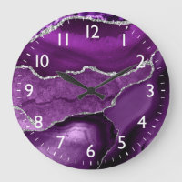Lila und Imitate Silver Glitzer Marmor Agate