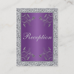 Lila und IMITATE Umschließungskarte für Silberfoli Begleitkarte