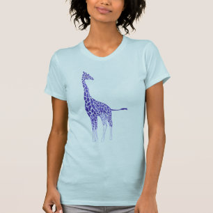 Lila und Lavendel beschmutzt Giraffen-T-Shirts T-Shirt