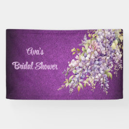 Lila und Lavender Wisteria Brautparty Banner
