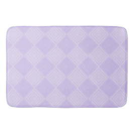 Lila und Lilac Two Tone Geometric Diamond Badematte