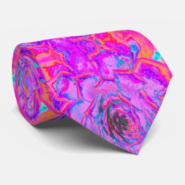 Lila und Magenta Succulent Sedum Rosette Krawatte