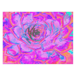 Lila und Magenta Succulent Sedum Rosette Tischdecke