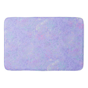 Lila und mehrfarbige Flakes Badematte
