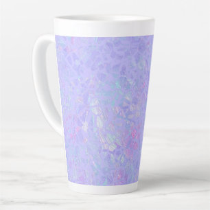 Lila und mehrfarbige Flakes Milchtasse