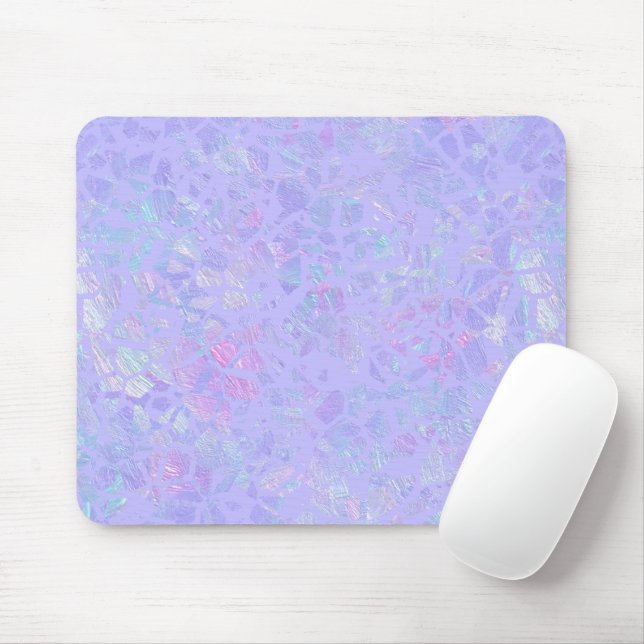 Lila und mehrfarbige Flakes Mousepad (Mit Mouse)