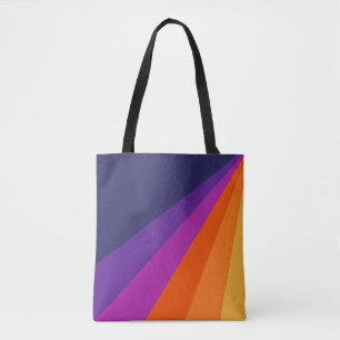 Lila und orangefarbene diagonale Retrostreifen