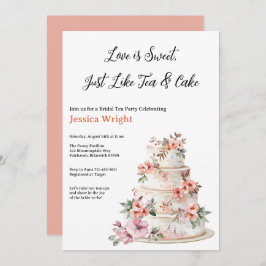 Lila und orangefarbenes Brautparty Einladung