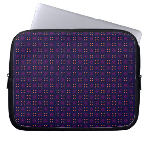 Lila und orangefarbenes Schulsportteam Laptopschutzhülle