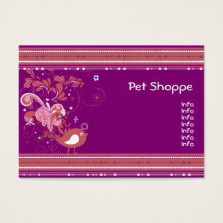 Lila und rosa Abstrakter Vogel