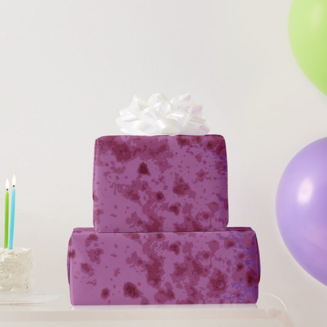 Lila und rosa abstraktes Notmuster Geschenkpapier (Partygeschenke)