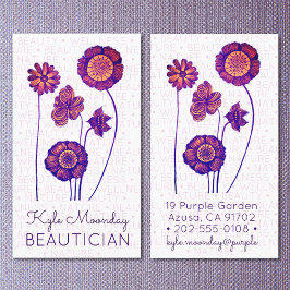 Lila und rosa Blume ❊ für Beautifizierer ❊ Visitenkarte