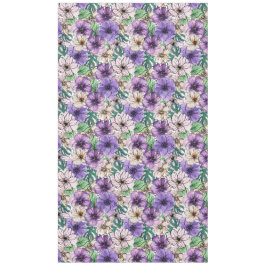 Lila und rosa Blume Tischdecke