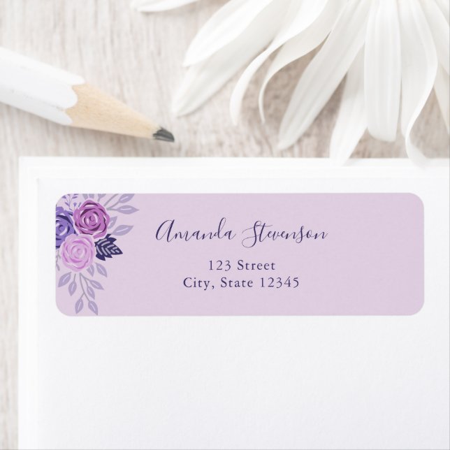 Lila und rosa Blumenmuster (Insitu)